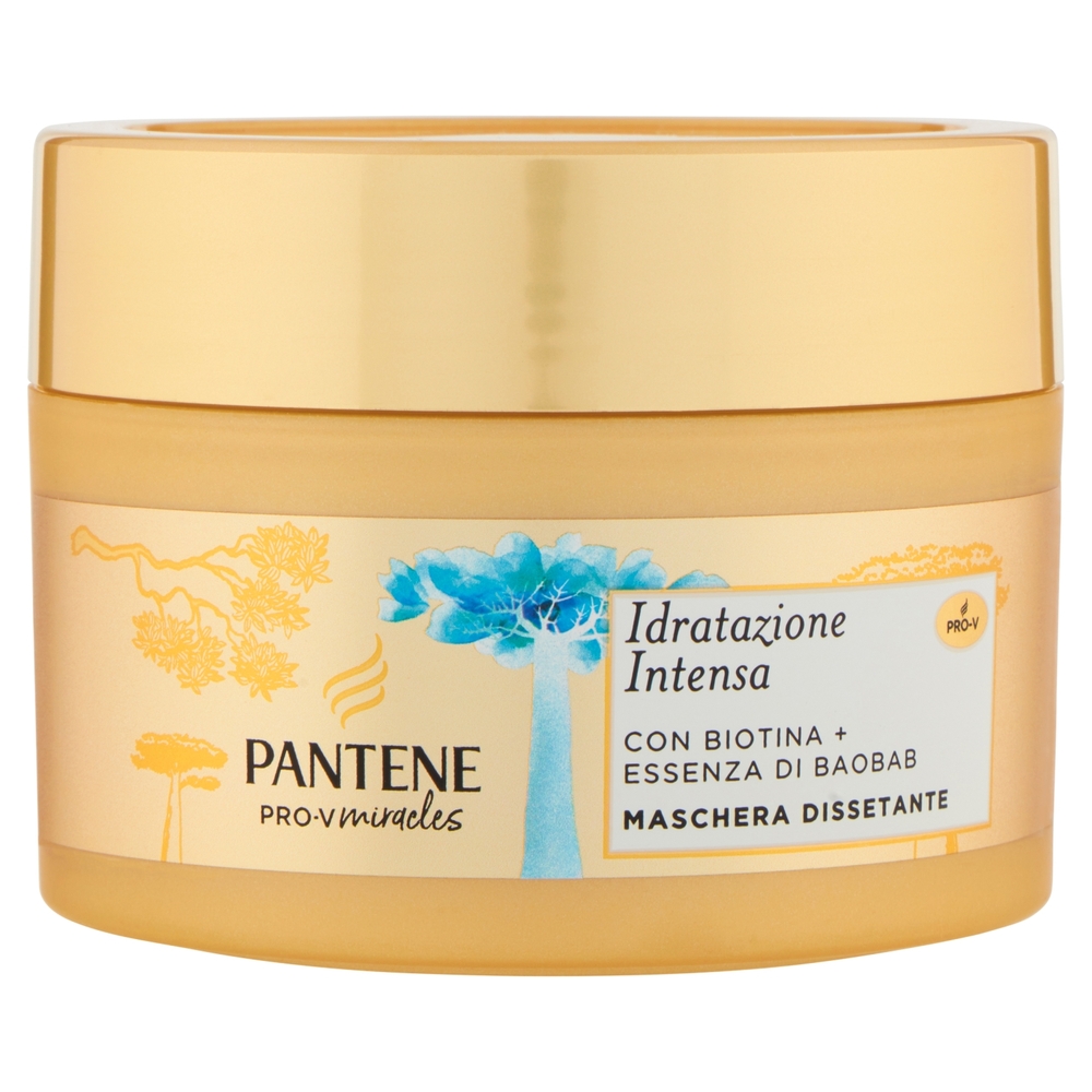 Pantene Pro-V Miracles Idratazione Intensa con Biotina+Essenza di Baobab Maschera Dissetante 160ml
